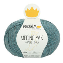 Lade das Bild in den Galerie-Viewer, regia premium 4-fädig merino yak 100 gr. mineral blue/7518