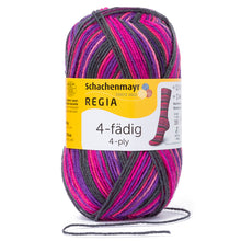 Lade das Bild in den Galerie-Viewer, Regia 4 fädig color 50 gr. von Schachenmayr Farbe 1839 Monaco Larvotto Ringel online kaufen bei www.wolle4you.de Novodomskys Handarbeiten Herrenberg Sonderpreis € 3,80