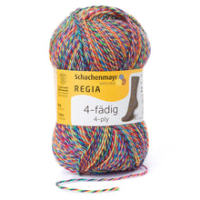 Lade das Bild in den Galerie-Viewer, Regia 4 fädig color 50 gr. von Schachenmayr Farbe 4068 Flowerfield online kaufen bei www.wolle4you.de Novodomskys Handarbeiten Herrenberg Sonderpreis € 3,80