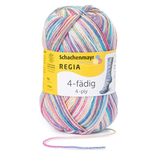 Lade das Bild in den Galerie-Viewer, Regia 4 fädig color 50 gr. von Schachenmayr Farbe 5025 Classic Papillon online kaufen bei www.wolle4you.de Novodomskys Handarbeiten Herrenberg Sonderpreis € 3,80