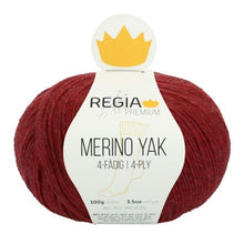 Lade das Bild in den Galerie-Viewer, regia premium 4-fädig merino yak 100 gr. himbeer/7507