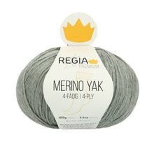 Lade das Bild in den Galerie-Viewer, regia premium 4-fädig merino yak 100 gr. mint/7513