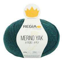 Lade das Bild in den Galerie-Viewer, regia premium 4-fädig merino yak 100 gr. teal/7514
