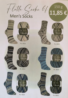 Flotte Socke Mens Socks 6 fädig 150 gr.