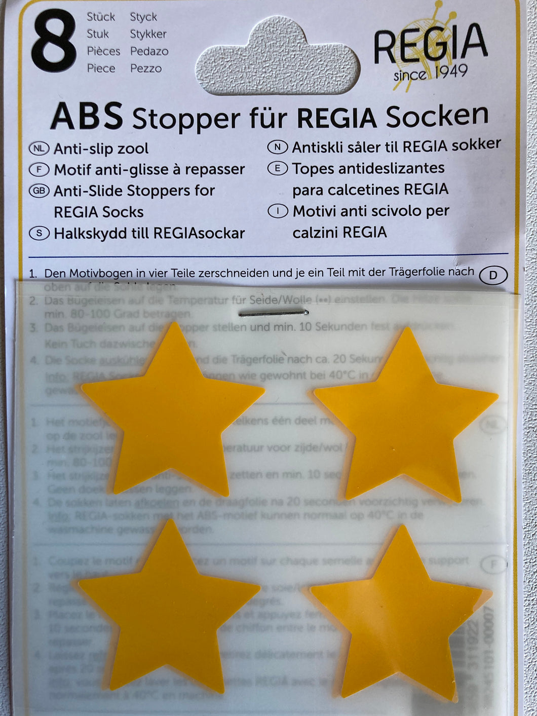 REGIA ABS Stopper Gelb und Blau